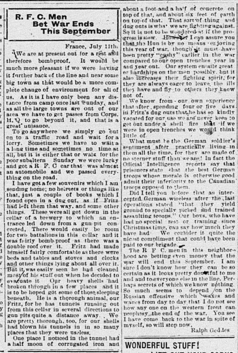 Port Elgin Times, September 5, 1917